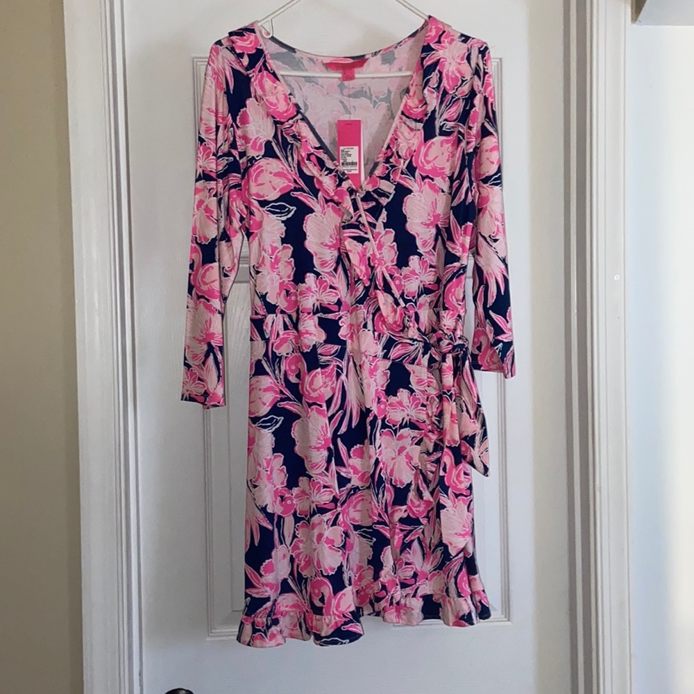 Lilly Pulitzer Jessalynne Romper- Flamingle
